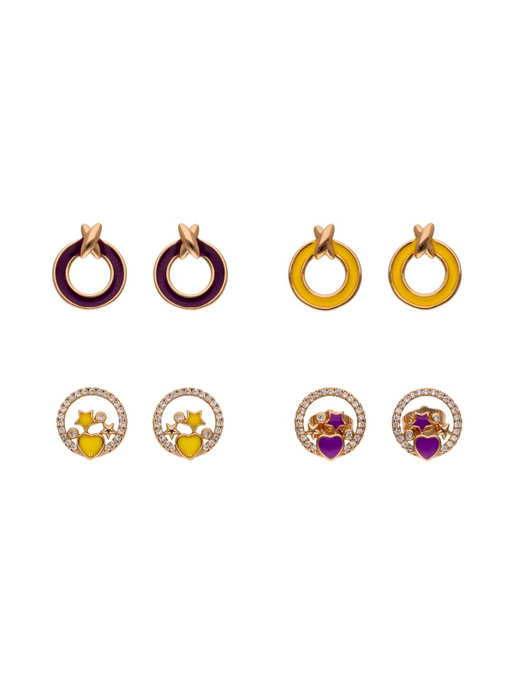 Women Earrings Set in gold