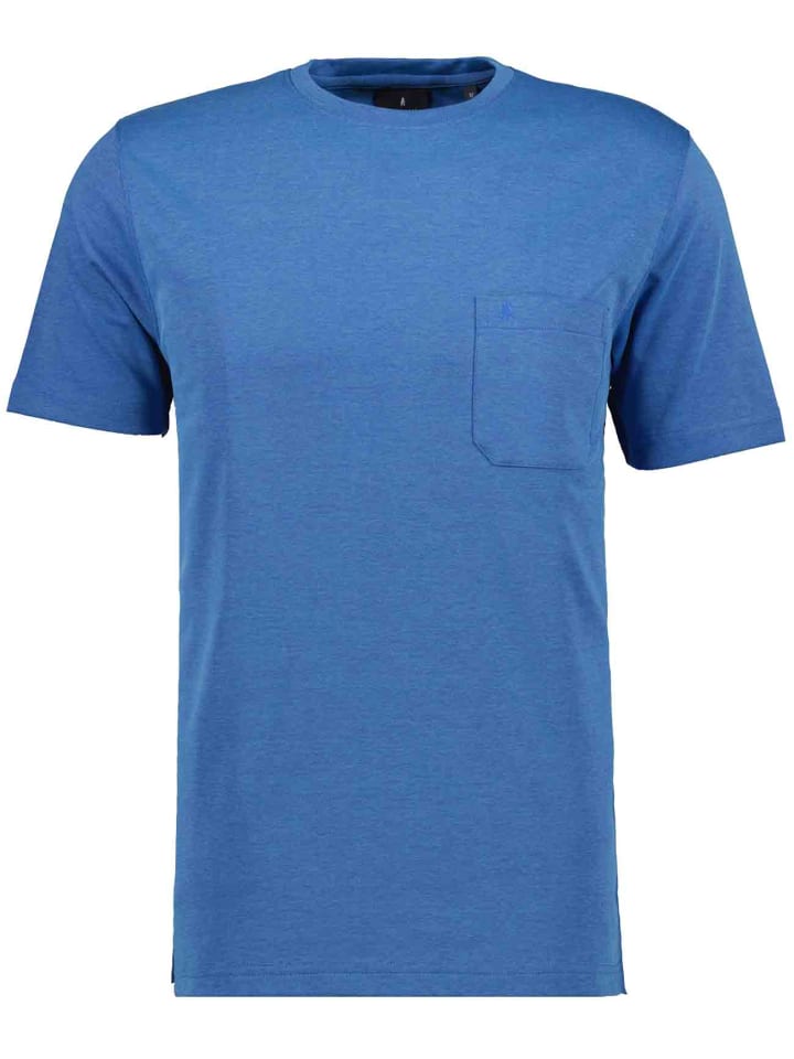 T-Shirt mit Brusttasche in Aqua