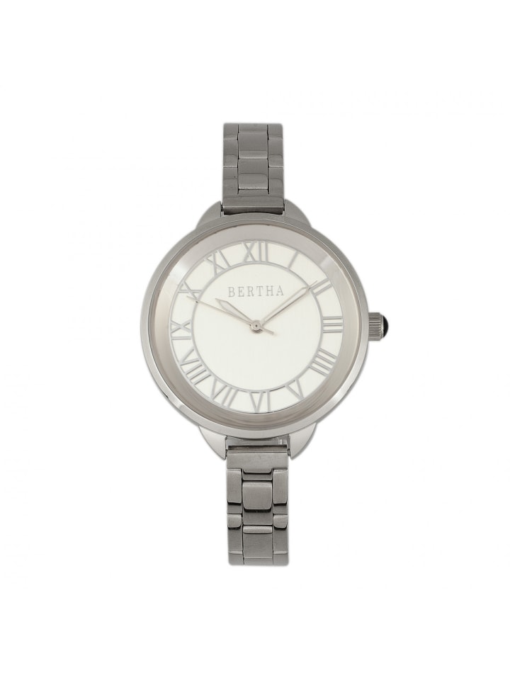 Madison Armbanduhr mit Sonnenmuster in Silver