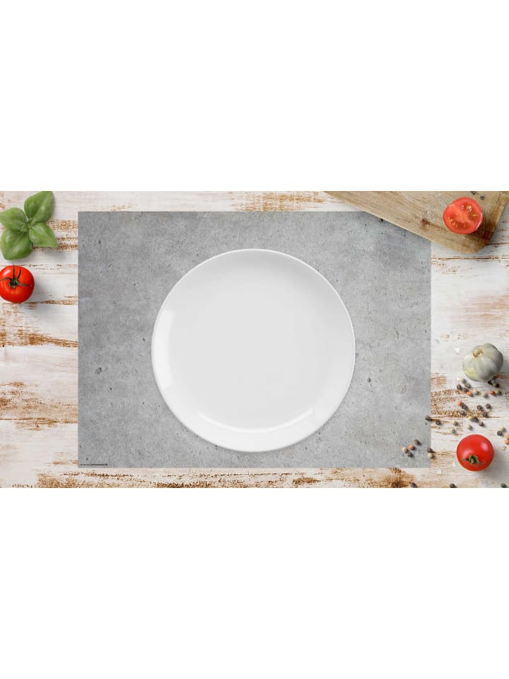 Tischset Optik- - Platzset vinyl 44x32cm 4 abwaschbar - | Beton aus I Tischsetmacher.de helle günstig limango St. kaufen