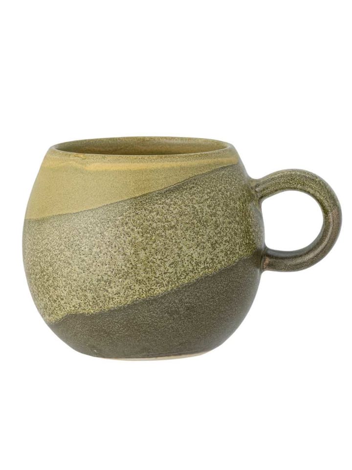 Becher PAULA Grün Grau mit Henkel