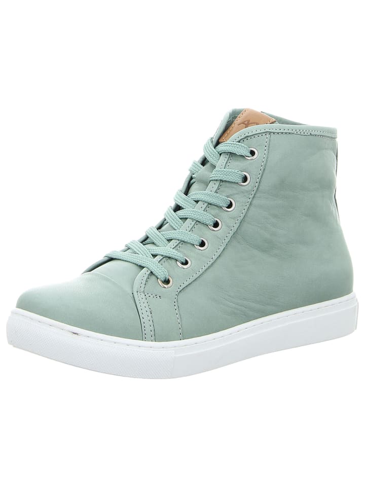 Schnürschuhe in peppermint/brandy