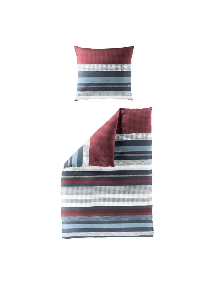 Bettwäsche Striped in rot