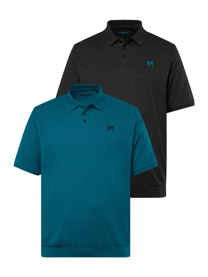 Poloshirt in rauchblau