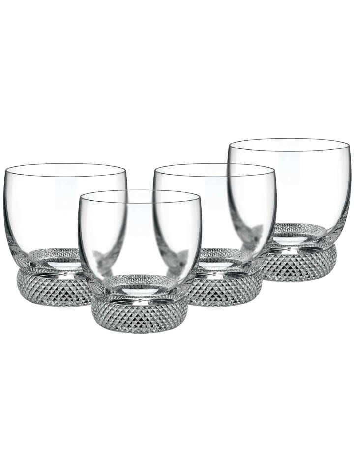 4er Set Whiskygläser Octavie in Transparent 360 ml