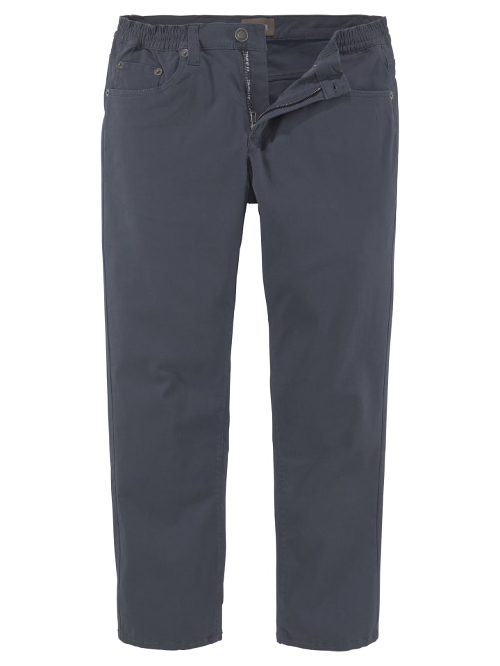 5-Pocket-Hose in grau-blau