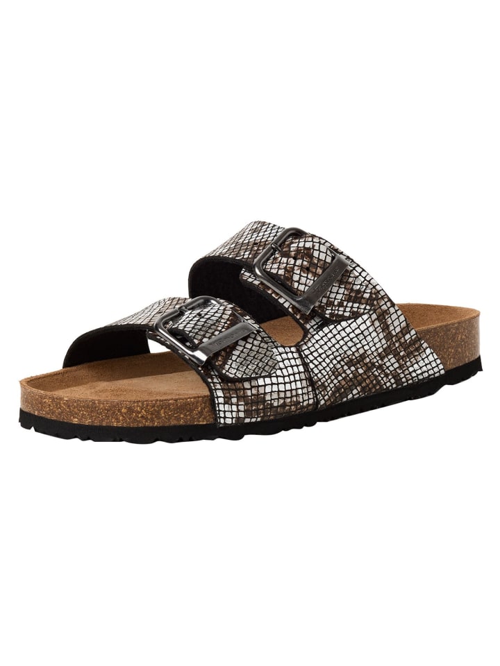 Pantolette in BLACK/SNAKE
