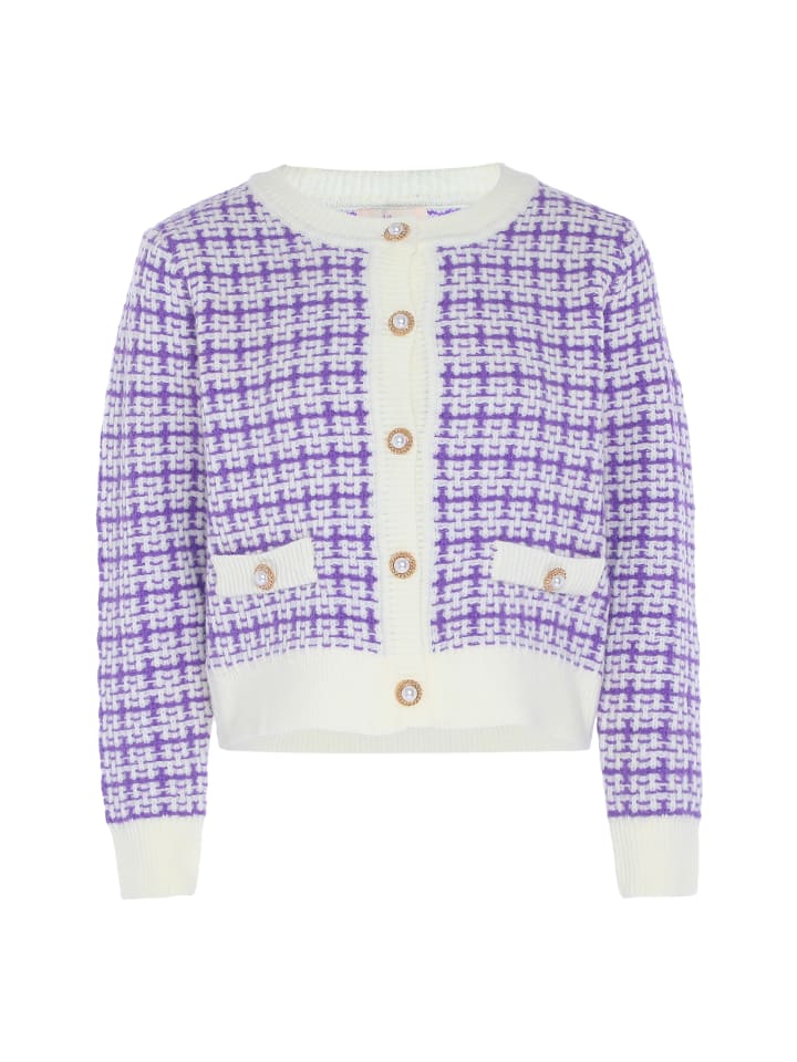 Damen Sweater in WOLLWEISS FLIEDER