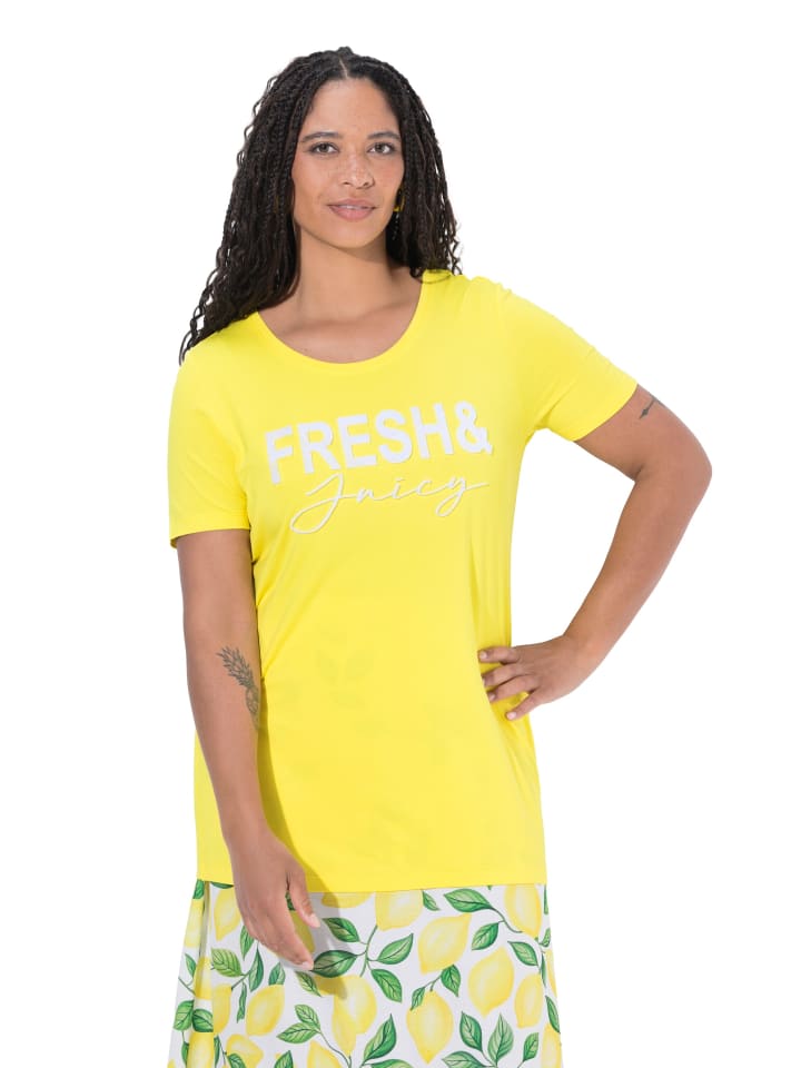 Shirt in helles gelb