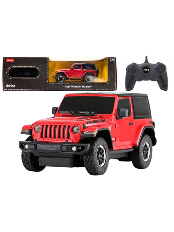 JEEP Wrangler JL Rubicon ferngesteuertes RC-Auto Rastar Rot 1:24