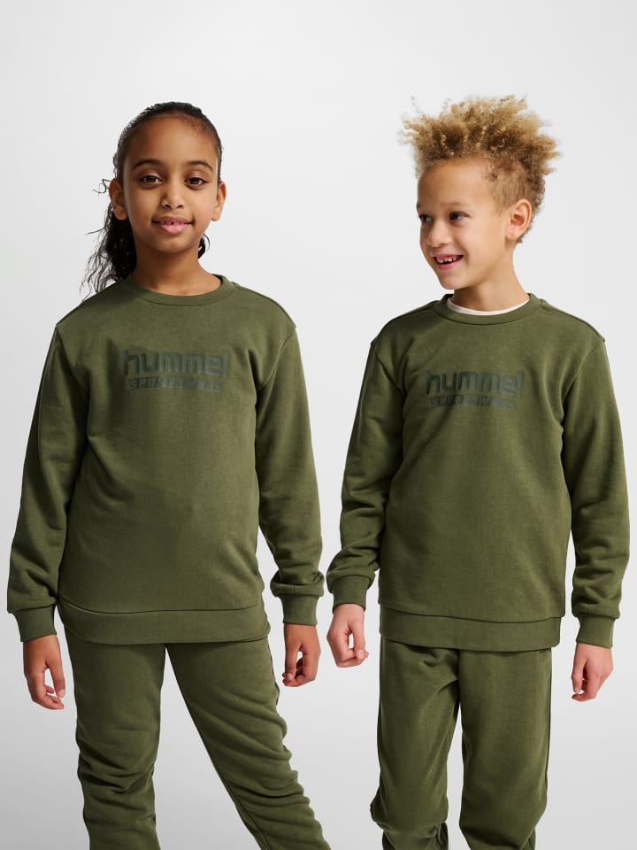 Sweatshirt Hmljr Base Kinder in WINTER MOSS