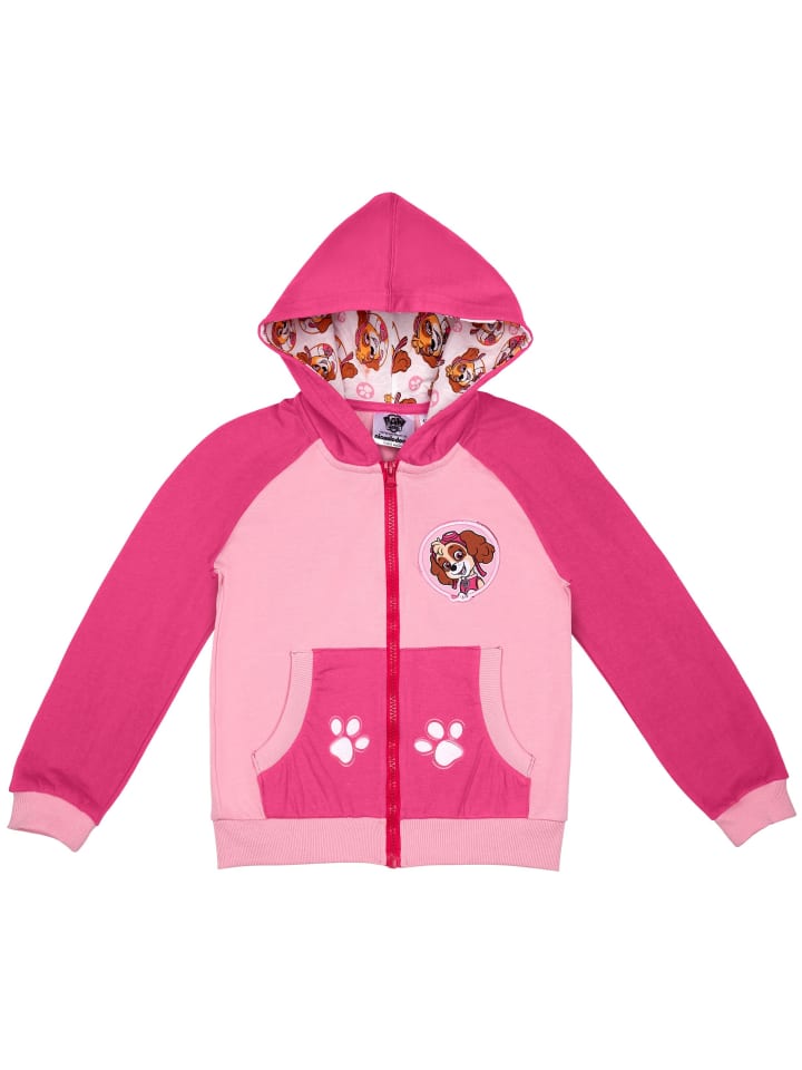PAW PATROL Skye Sweatjacke mit Kapuze in rosa