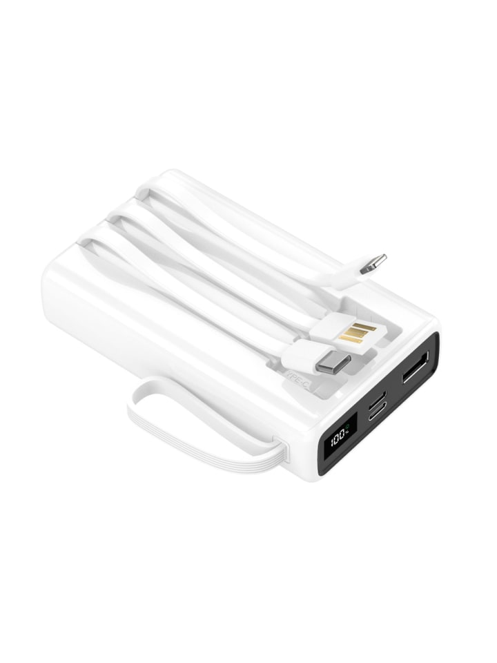 Setty Powerbank 20000 mAh mit Kabeln SPB-LC-220 weiß