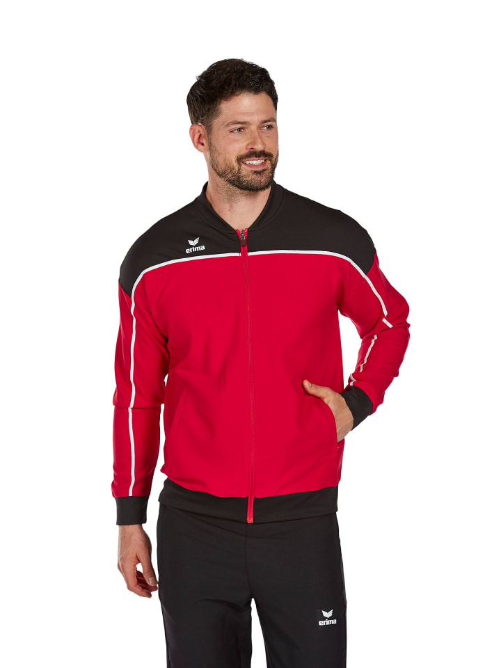 Herren Change By Erima Präsentationsjacke in rot/schwarz/weiss