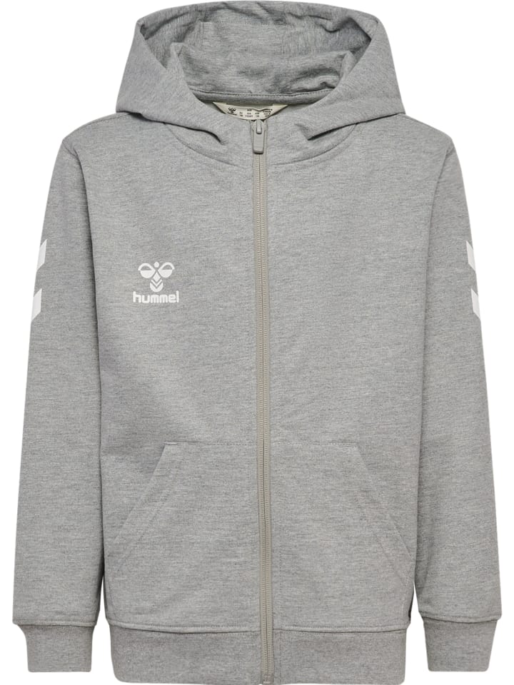 Reißverschluss Jacke Hmlgo Kinder in GREY MELANGE