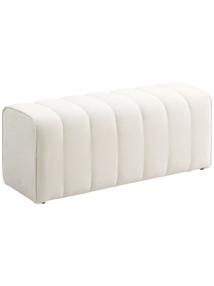 Sitzbank in Cremeweiß 110L x 40B x 44H cm