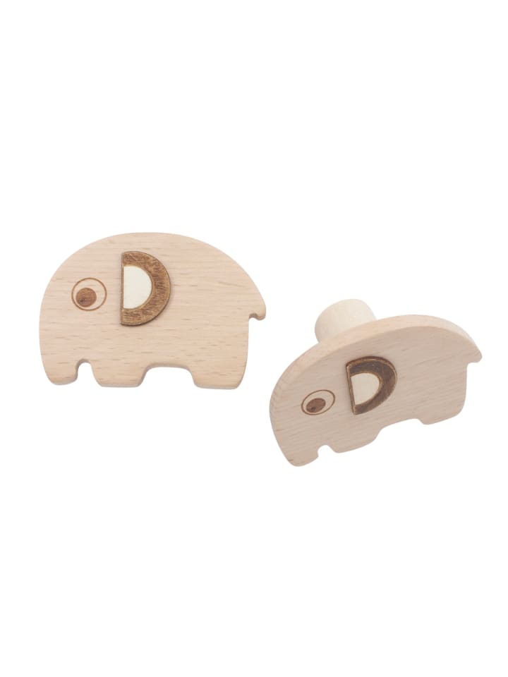 Wandhaken Fanto der Elefant in Braun