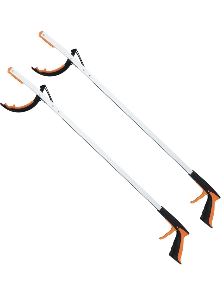 2er Set Greifzange Extra lange 88 cm in Orange