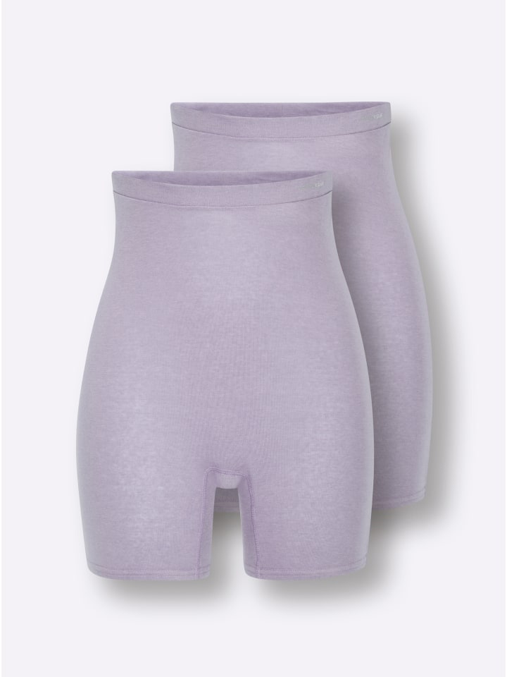 Longpanty in flieder-meliert