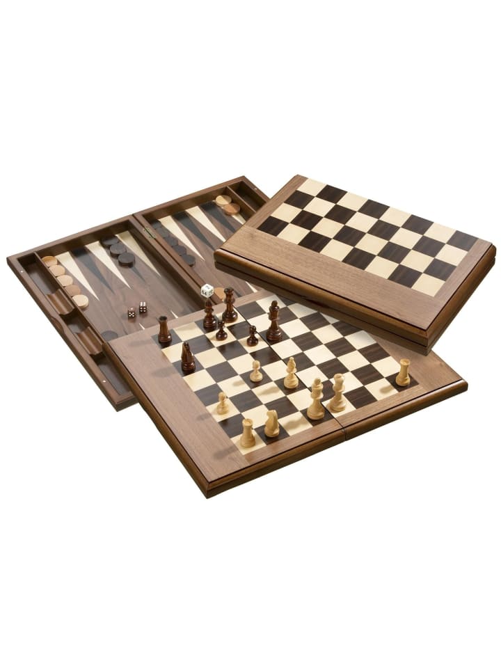 2525 - Schach-Backgammon-Dame-Set - Ab 6 Jahren