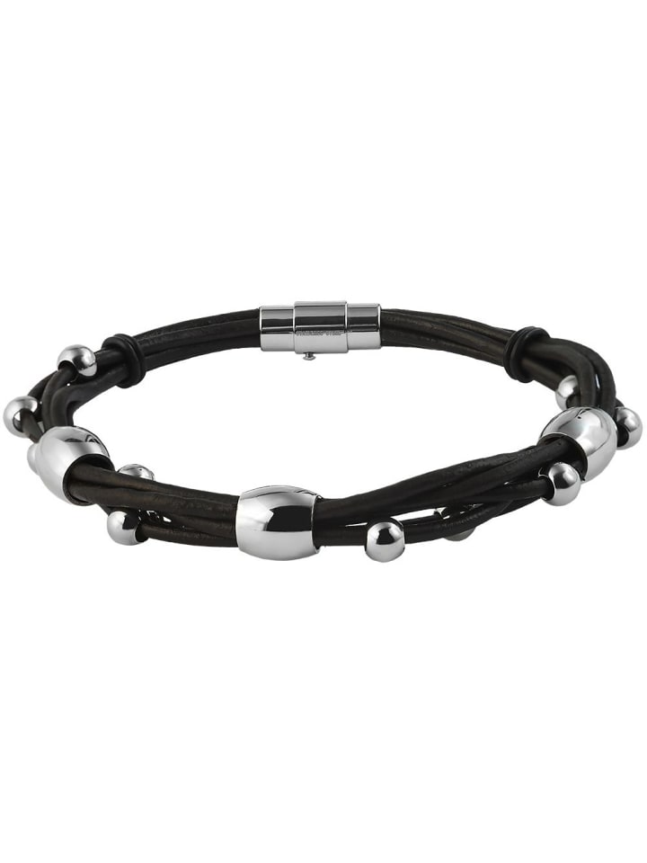 Unisex Armband – Lederarmband aus Leder 23 cm in braun