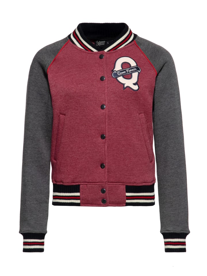 Queen Kerosin Collegejacke Speed Queens in bordeaux