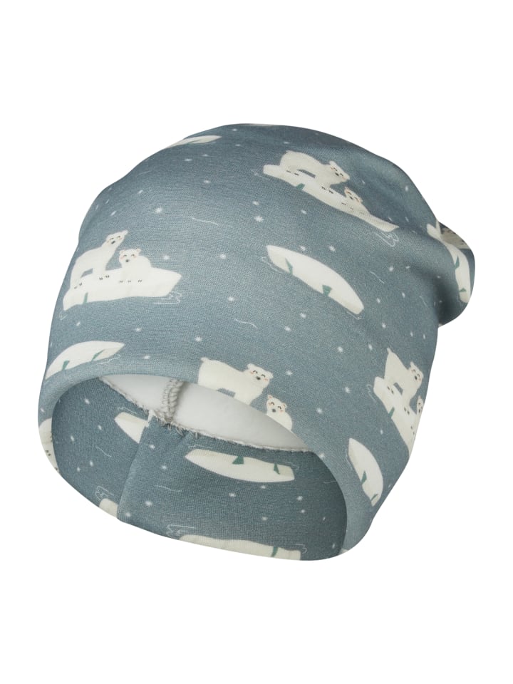 Beanie Eisbären in blaugrau