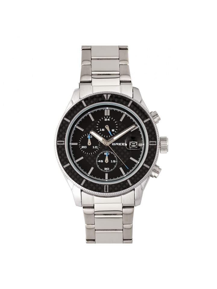 Maverick Chronograph Armbanduhr mit Datumsanzeige in Silver