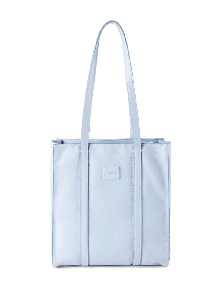 Schultertasche für Damen in hell-blau