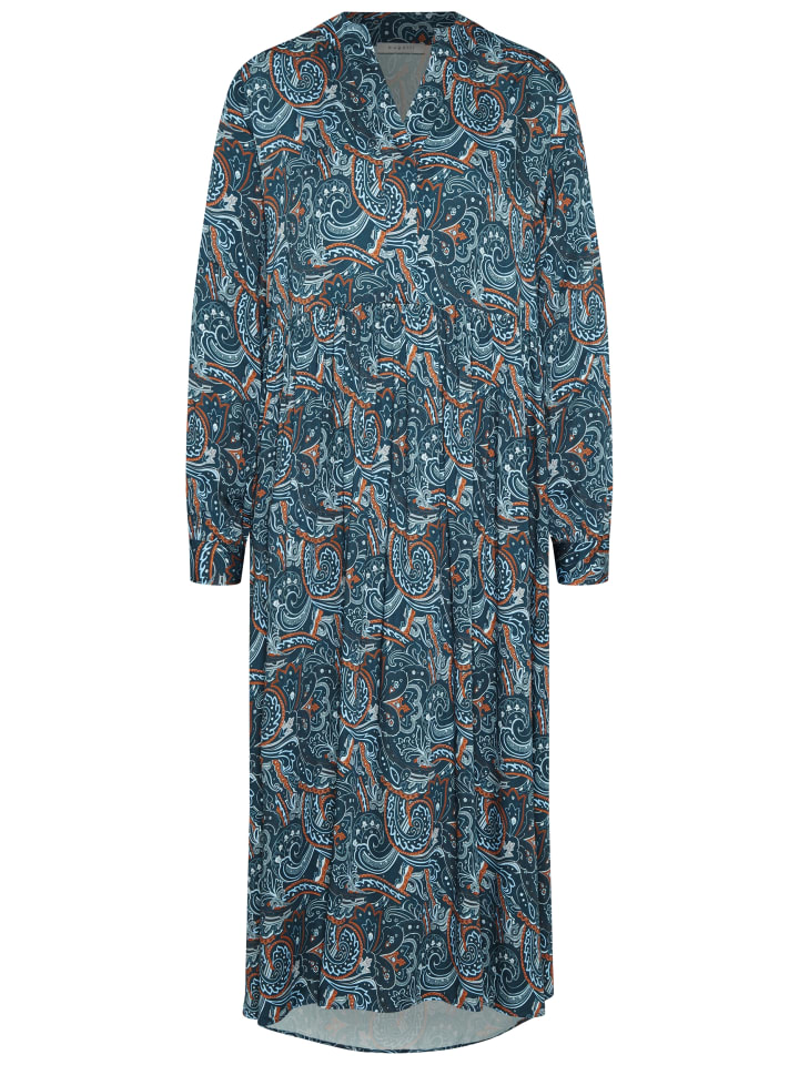 Blusenkleid in petrol