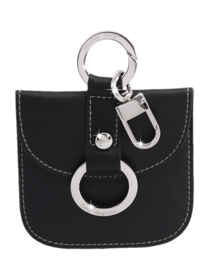 Gürteltasche echt Leder in schwarz