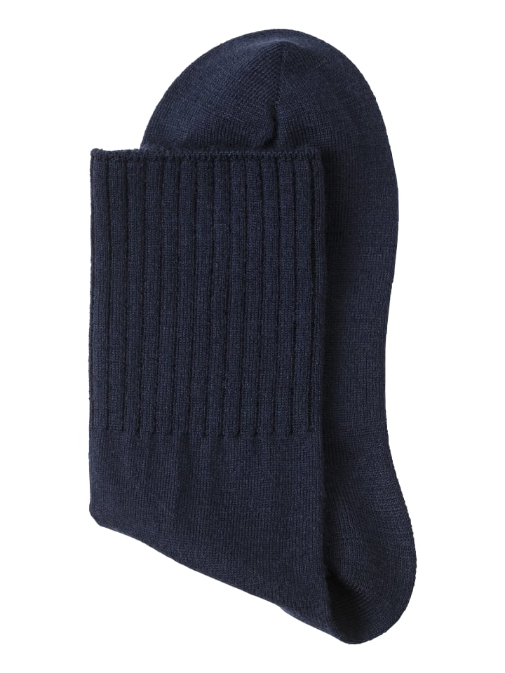 Umschlagsocken in 2x marine 1x jeans meliert