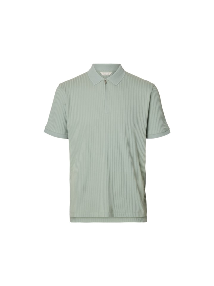 Polo in Aqua Gray