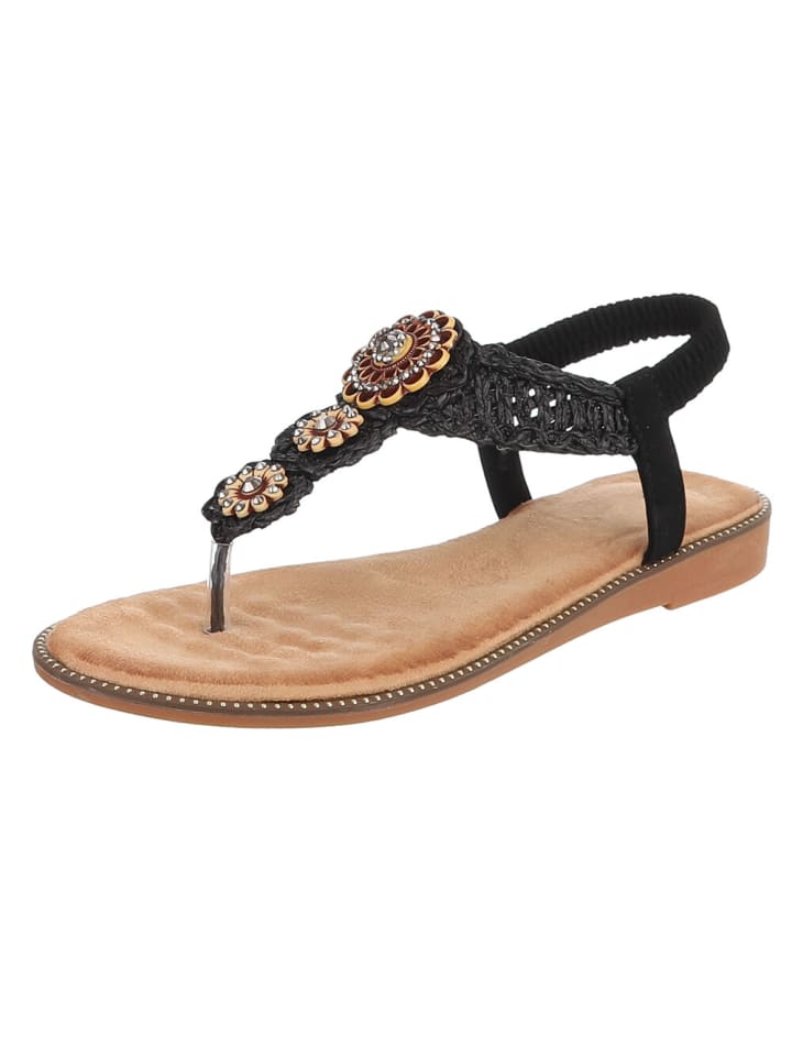 Sandale & Sandalette in Schwarz