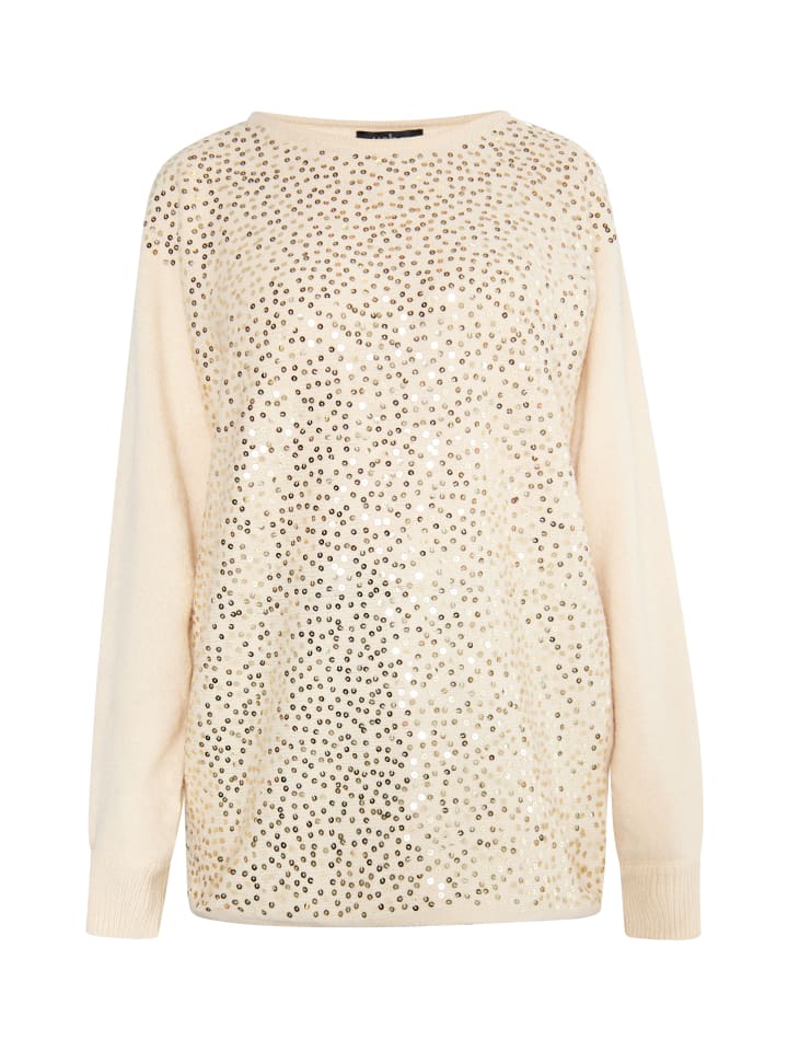 Damen Strickpullover in Creme