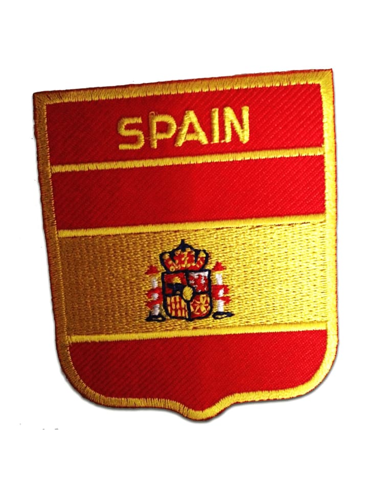 Spanien Flagge FahneApplikation Bügelbild inGelb