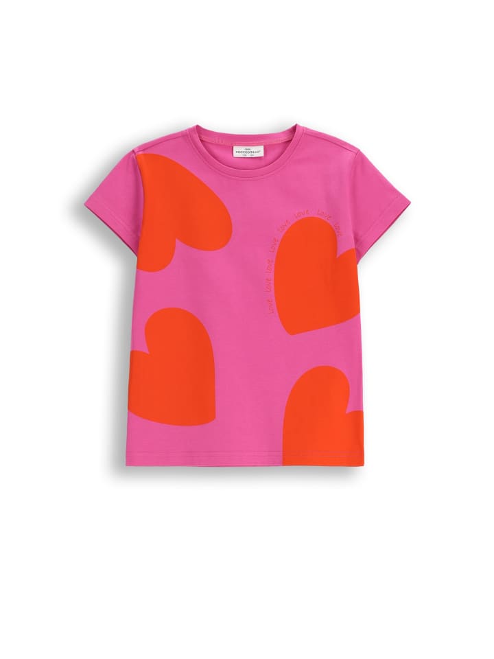 T-Shirt mit kurzen Ärmeln in rosa