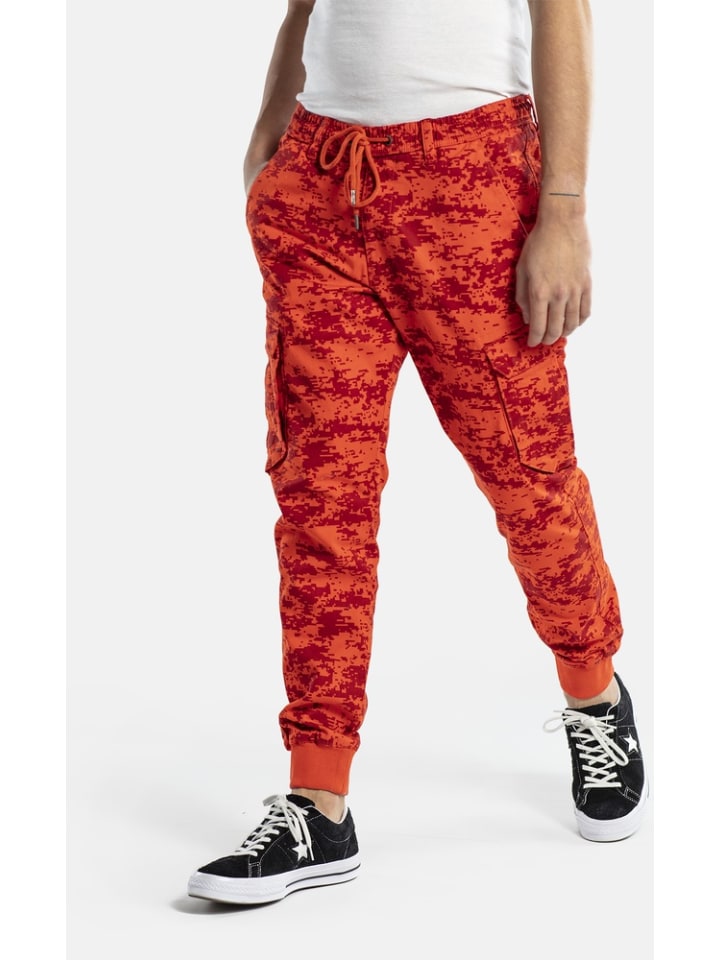 Cargohose "Reflex Rib Cargo" in Rot