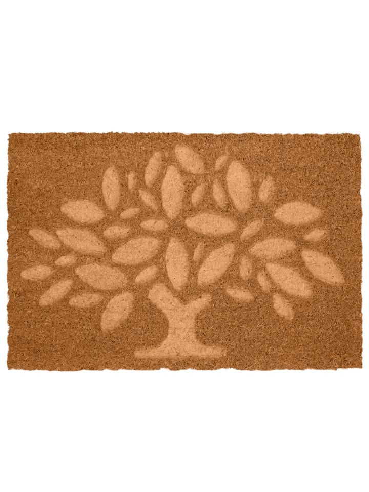 Fußmatte "Baum" in Natur - 60 x 40 cm