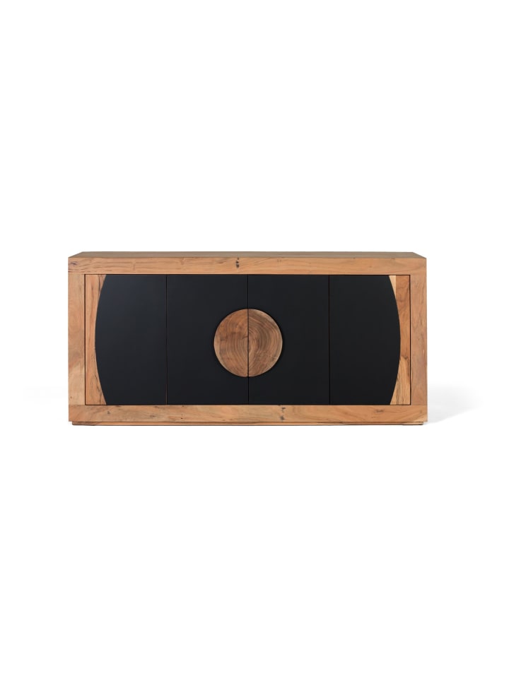 Sideboard mit 4 Türen aus Akazienholz in Brown