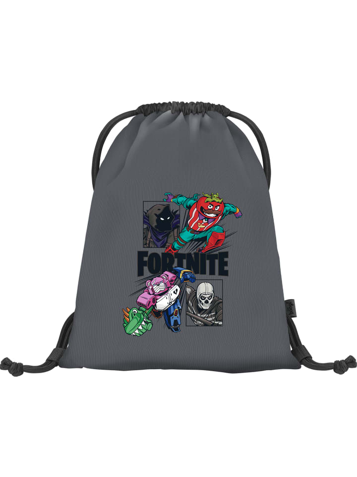 Turnbeutel mit Tasche in Grau Fortnite Squad