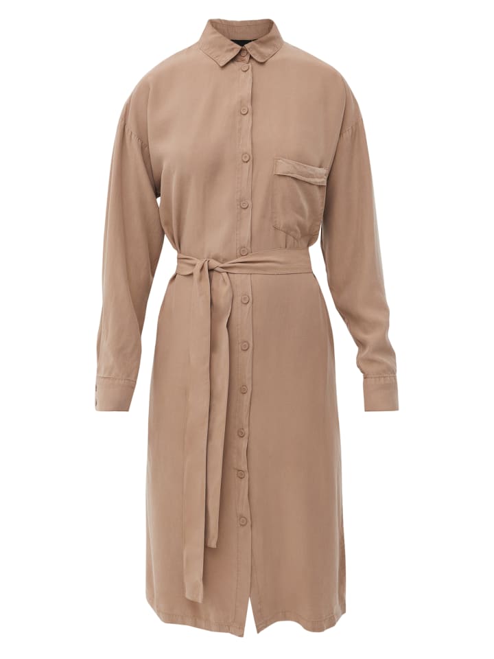 Jeanskleid Klassisch in dark beige