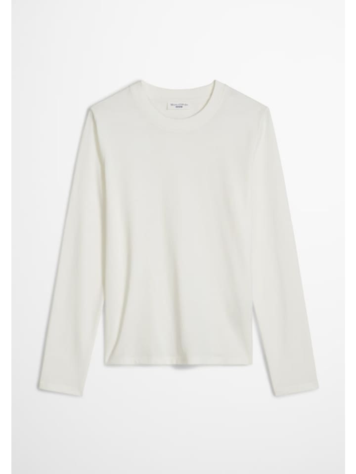 Basic-Longsleeve Crewneck aus Organic Cotton in Silky White