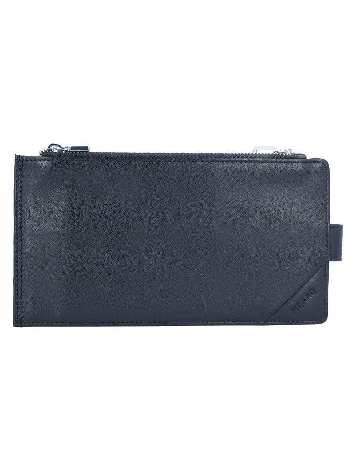Soft Safe Kreditkartenetui Geldbörse RFID Leder 19 cm schwarz