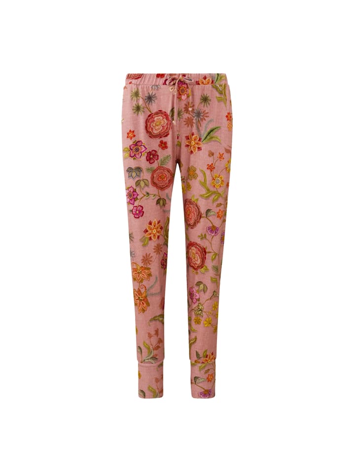 Bobien Long Trousers Flower in Altrosa