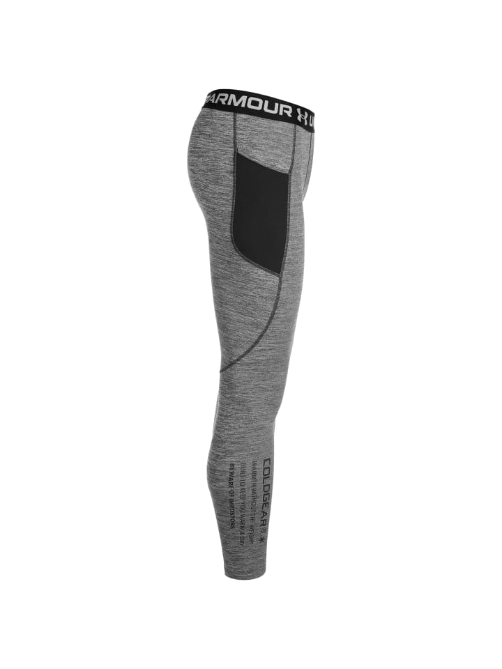 Under Armour Funktionstights ColdGear Armour Twist in grau / schwarz  günstig kaufen | limango