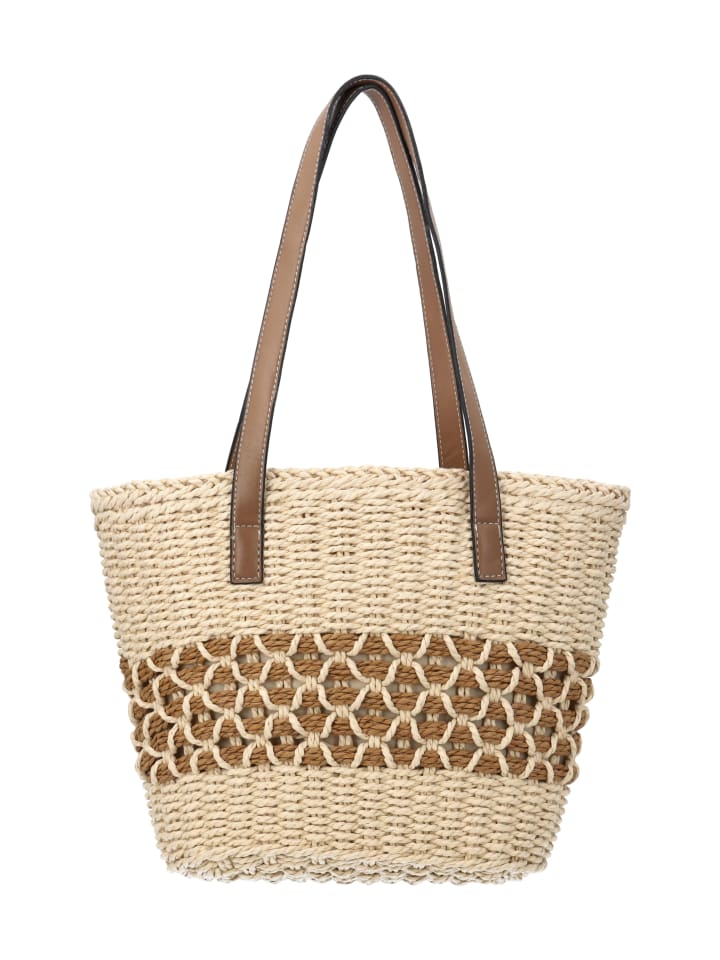 Women Shoulder Bag in Beige Camel