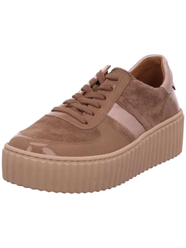 Schnürschuh in beige