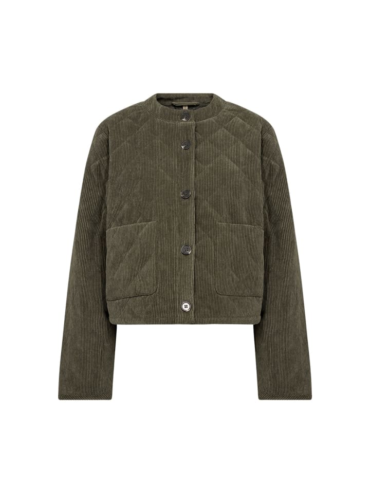 SC-BINDI 21 gesteppte Jacke mit Knopfleiste in Forest Night