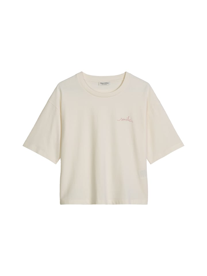 Sweathirt oversized boxy in White Cotton